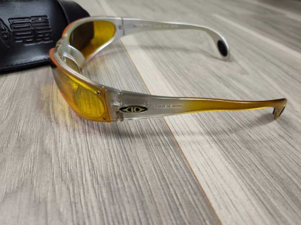 Vintage Rare B&L Killer Loop Sunglasses Made In Italy TRANSLUCENT ORANGE FADE - Image 4 of 4