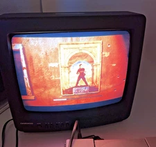 Daewoo 14” CRT TV Retro Gaming Color Television DTQ 14N2FC No Remote Works Great