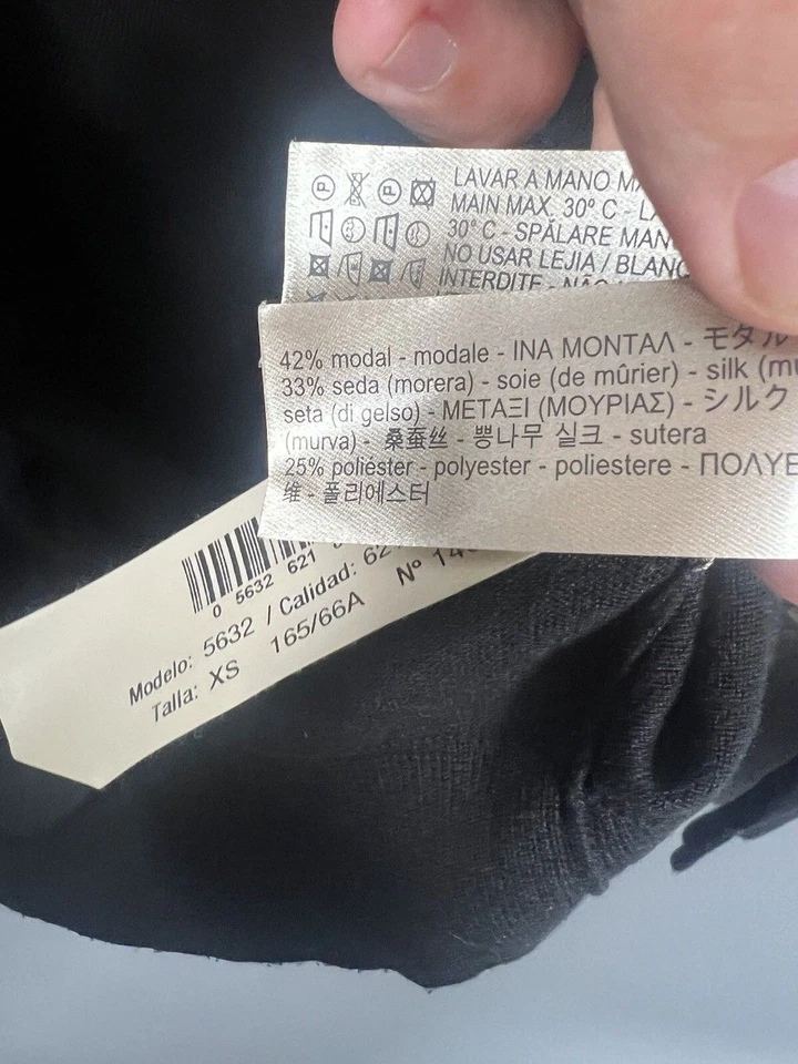 Top MASSIMO DUTTI HOMBRO ABIERTO - Talla XS - Negro - Excelente Estado - Mujer’s Foto 4 de 4