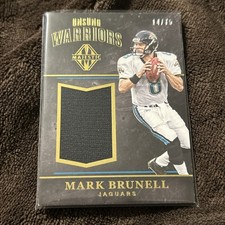 2017 Panini Majestic Unsung Warriors Materials Gold /75 Mark Brunell #UW-13 NM