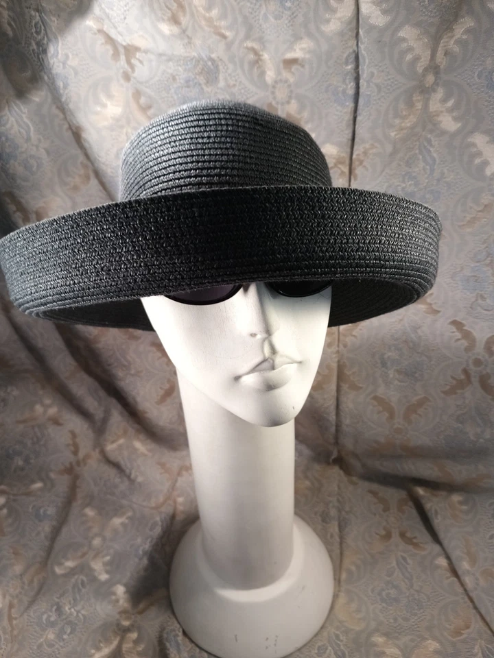 SOMBRERO ENROLLABLE VINTAGE NEGRO BETMAR NEW YORK CLÁSICO 70% PAPEL 20% ALGODÓN 10% POLYE Foto 4 de 4