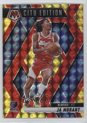 2024-25 Mosaic City Edition Choice Fusion Red & Yellow Prizm 17/75 Ja Morant 7y2
