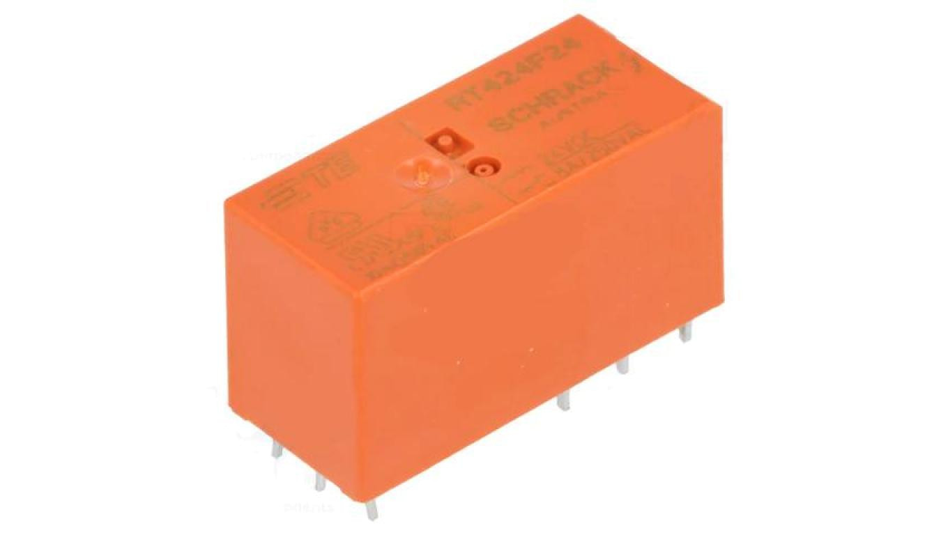 5-1393243-6 Relay: electromagnetic DPDT Coils: 24VDC 8A 8A/30VDC /T2UK