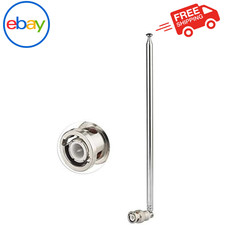 Bingfu Police Radio Scanner Antenna 20-1300MHz 7 Sections Telescopic BNC Male Ha