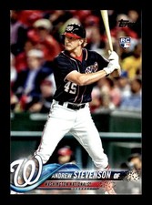 ANDREW STEVENSON ⚾ 2018 Topps #261 Washington Nationals RC