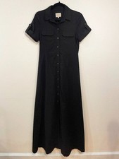 EUC Sezane Linen Cotton Maxi Shirtdress 36, 4, S