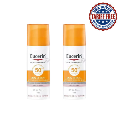 2× Eucerin Sun Serum Spotless Brightening SPF50+ PA+++ (50ml)   Facial Sunscreen