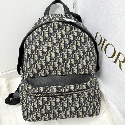 Dior Oblique Backpack Rider Black Silver Unisex Classic | eBay display picture 3