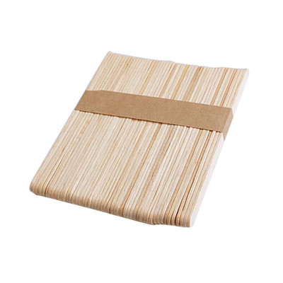 50 Stück flache Holzstäbchen Holz Eisstäbchen Eigenbau Modell