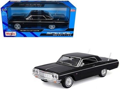1964 CHEVROLET IMPALA SS BLACK 1/26 DIECAST MODEL CAR BY MAISTO 32908