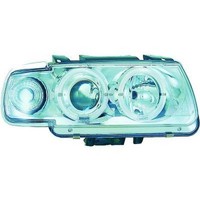 Scheinwerfer Passend FüR Set VW Polo Baujahr 1994-1999 Klarglas/Chrom