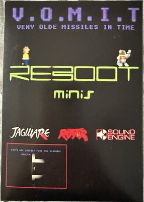 Atari Jaguar Very Olde Missiles In Time VOMIT Cartridge Authentic CIB