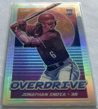 2021 Chronicles Overdrive Baseball Jonathan India Cincinnati Reds Silver Rookie