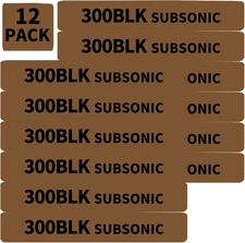12 Pack  300 BLK Subsonic Magazine Marking Bands .300 Blackout Subsonic Magazine