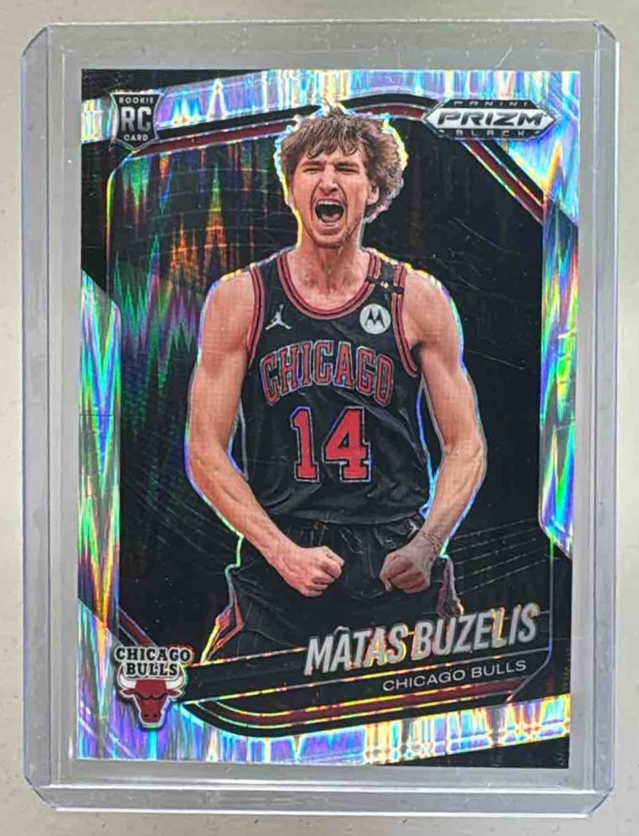 Matas Buzelis 2024 Panini Prizm Black #41 Skewed Rookie RC 62/249