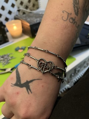 Chain Bracelet With A Heart
