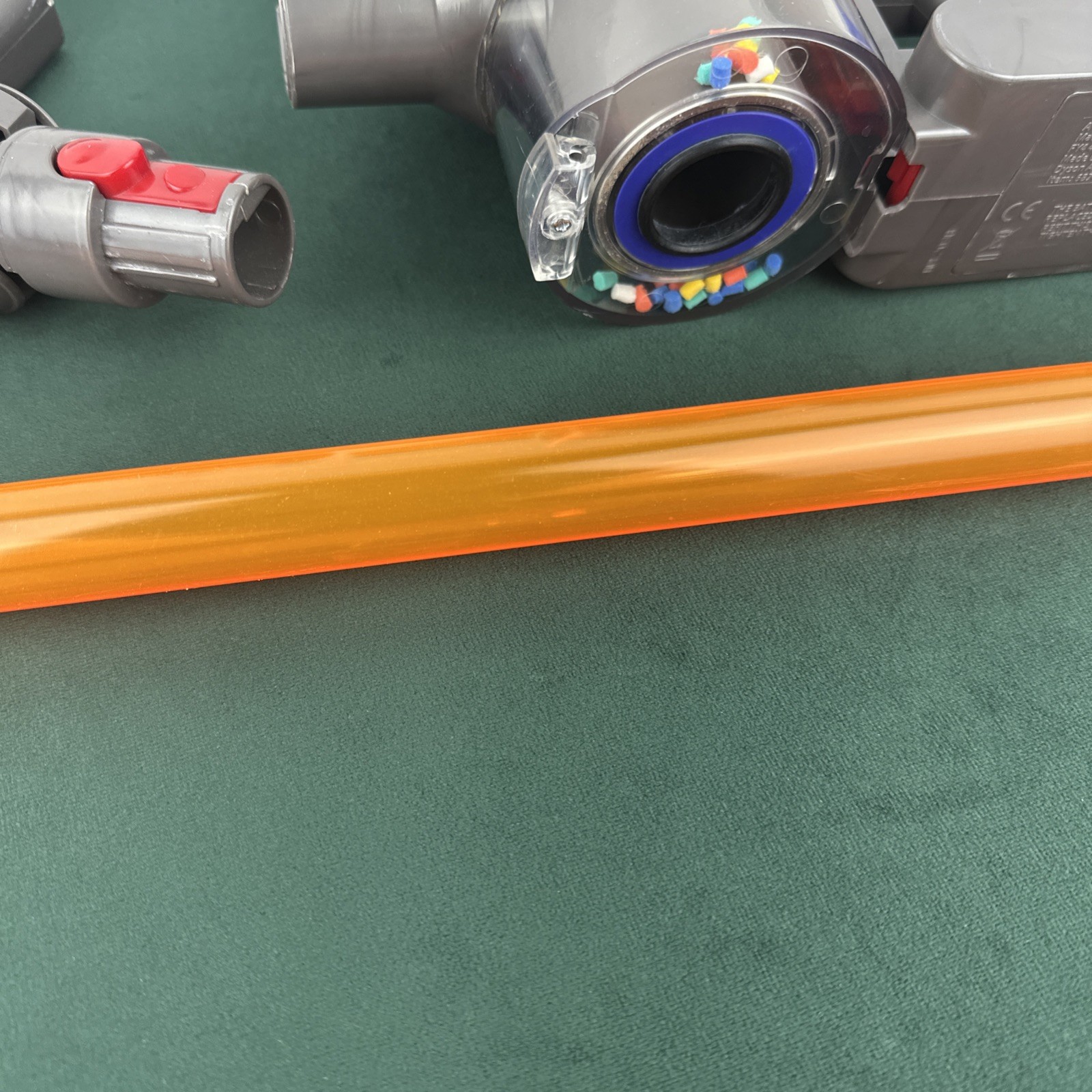 Kids Casdon Dyson Cord Free Handheld Toy Vacuum Cleaner 687-68799 Preowned Works