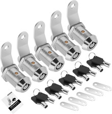 5 Pack Cabinet Lock with Keys, 7/8  RV Storage Locks Keyed Alike, RV Locks for S