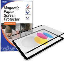 Magnetic Paper Screen Protector for iPad A16 11th/10th Gen, Anti-Scratch