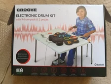 Croove Electronic Drum for kids | 9 Drum Pads & 2 Pedals | Rechargeable Drums...