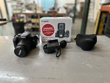 Canon EOS 600D DSLR with EF-S 18-55mm lens, battery and original charger
