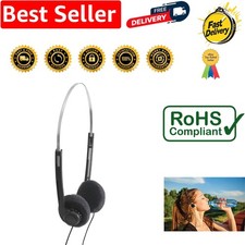 Electrovision LIGHTWEIGHT STEREO HEADPHONES WITH BLACK PADS