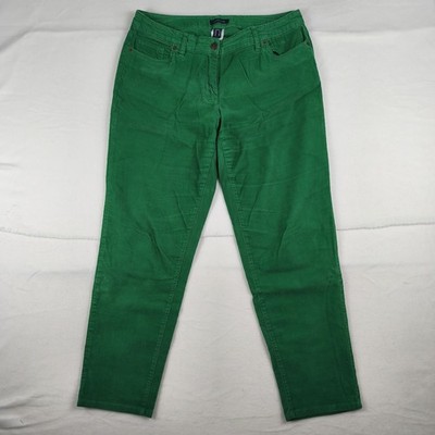 Lands' End Cord Jeans Hose Damen Gr. EU40 ca W36/L30 grün