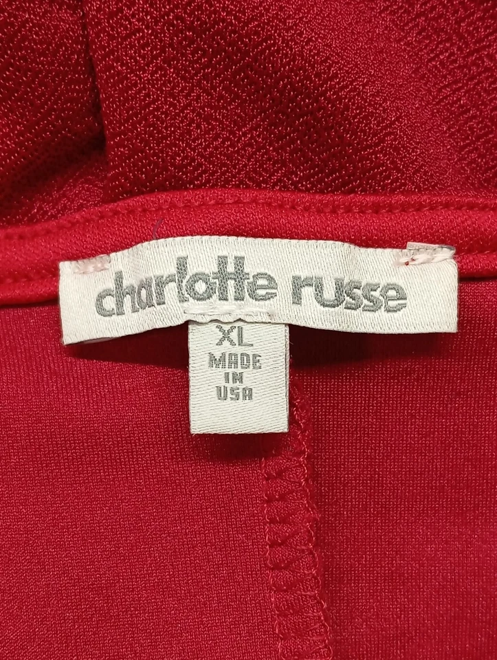 CHARLOTTE RUSSE Robe longue Dames Robe T EU 42 rouge élégant - Photo 4/4