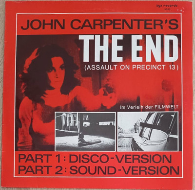 12''   SPLASH BAND -JOHN CARPENTER´S THE END   **    D 1983 * * * * *    EX  / EX