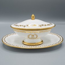READ Louis Philippe Sevres Service Des Princes Footed Sauce Tureen Underplate 2