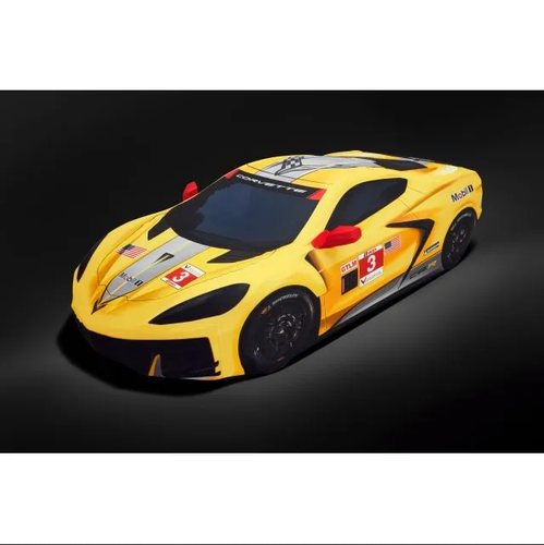 2020-25 C8 Corvette C8.R Indoor Car Cover For High Wing Spoiler Models 85152654 - Picture 4 of 5