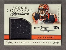 2016 National Treasures #21 Tyler Boyd Rookie Colossal Signatures Auto /99 RC