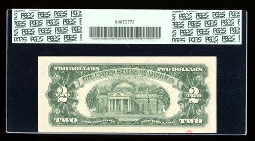 DBR 1963 $2 Legal Fr. 1513 PCGS AU-50 Serial A06256031A - Picture 2 of 2