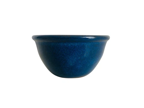 2008 Jugtown Ware Pottery 4 3/4" Blue Bowl Vintage Seagrove, NC Stamped PO
