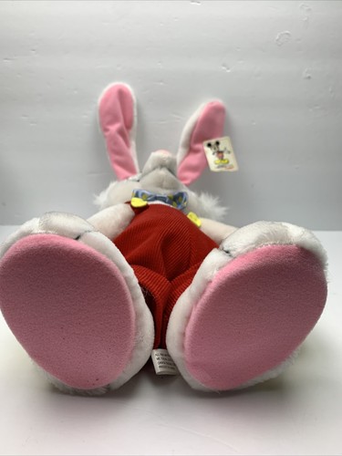 VINTAGE "WHO FRAMED ROGER RABBIT" ROGER RABBIT PLUSH DISNEY AMBLIN 1987 W/TAG - Picture 6 of 6