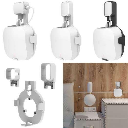 Black/White For Eero Pro6 WiFi Router Wall Bracket Mount Holder Rack Replacement - Picture 2 of 12