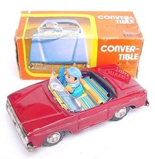 China MF-171 FORD FAIRLANE 65 CONVERTIBLE Car  Driver Tin Friction MIB 80 RARE