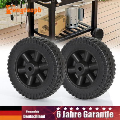 2PCS Kunststoff Gasgrills Räder Schwarz BBQ-Grill-Ersatzräder Grill Räder Teile