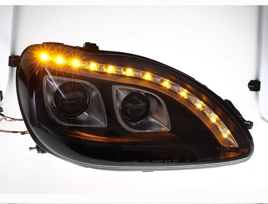 Juego de montaje de faros LED DRL para Mercedes-Benz Clase S W220 2002-2005 Foto 4 de 4