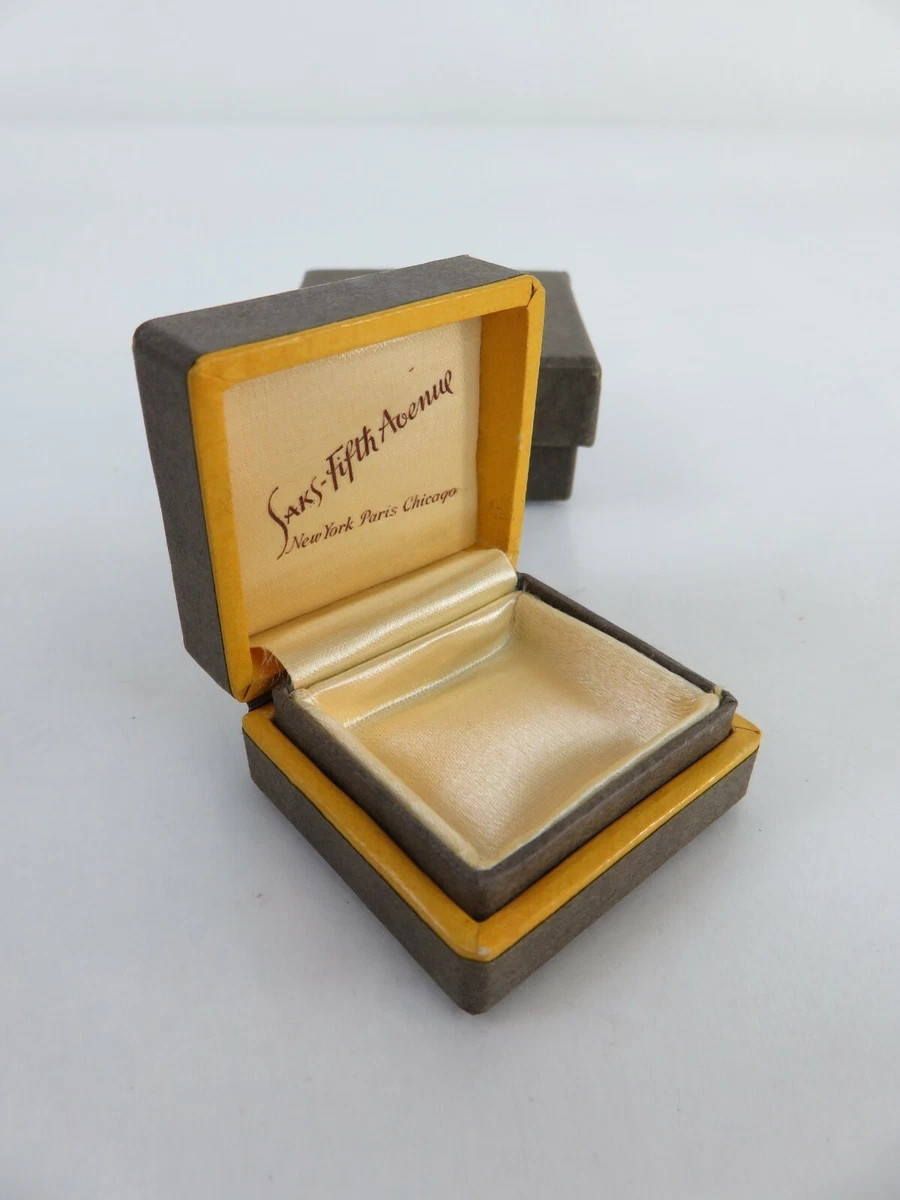 Mid Century Saks Fifth Avenue New York Paris Chicago Ring or Jewelry Box