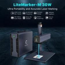 Cloudray 110*110 mm 30W DIY Fiber Laser Marking Machine Metal Engraving US Stock