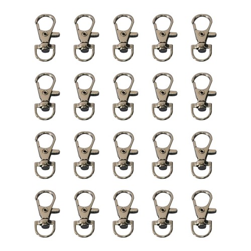 20Pcs Metal Hooks Swivel Clips Door Locks for Pet Cages Snap Hook Purse Clip - 第 1/8 張圖片