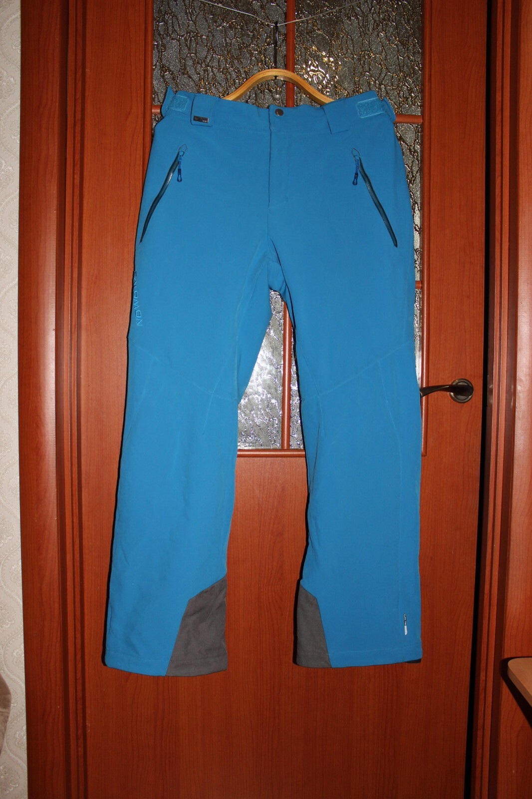 Pantaloni da sci snowboard donna blu Salomon 20000 Camp Pro Storm taglia L