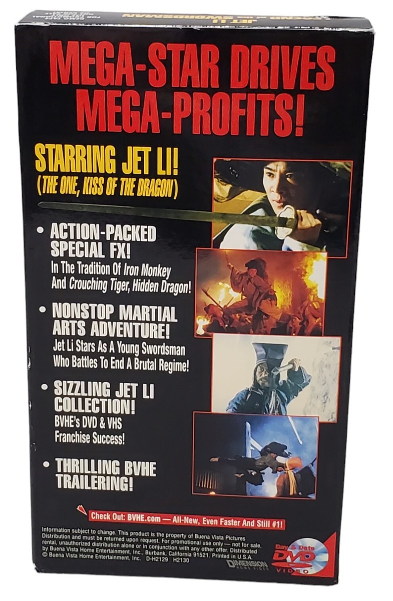 Jet Li The Legend of the Swordsman VHS Tape Promotional Screener