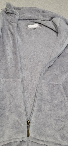 Oscar De La Renta Pink Label Womens Gray Sleepwear One Piece Front Zip Size M - Picture 5 of 12