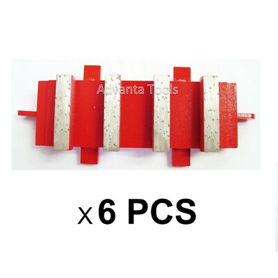 6PK Diamond Grinding Blocks Dyma-Serts for EDCO Concrete Floor Grinders 