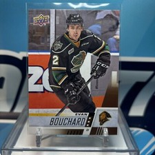2017-18 UD CHL #59, EVAN BOUCHARD RC ??? Rookie / Pre-Rookie Card. rookie card picture
