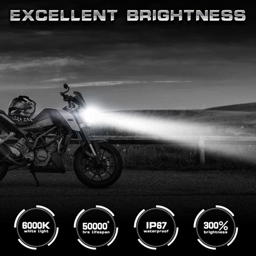 For Suzuki Vstrom DL1000 DL650 2X H7+H11 Combo LED Headlight Bulb 6000K White - Foto 4 di 14