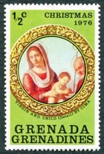 GRENADINES OF GRENADA 1976 1/2c SG199 mint MNH FG Christmas Cima b ##W38