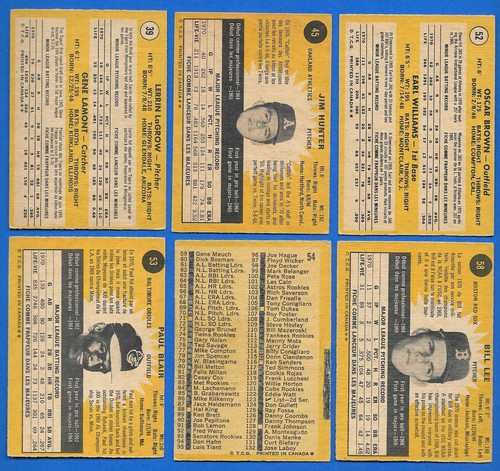 1971 OPC 71 O PEE CHEE TOPPS MLB BASEBALL CARD 1-132 SEE LIST - Picture 105 of 263